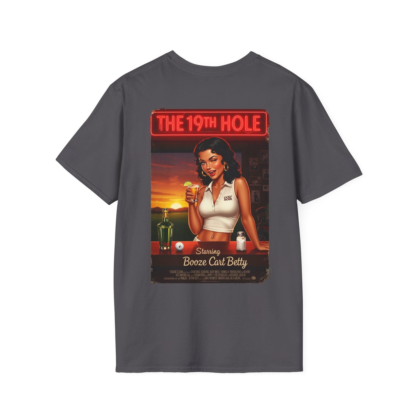 THE 19TH HOLE T-Shirt - Starring BOOZE CART BETTY
