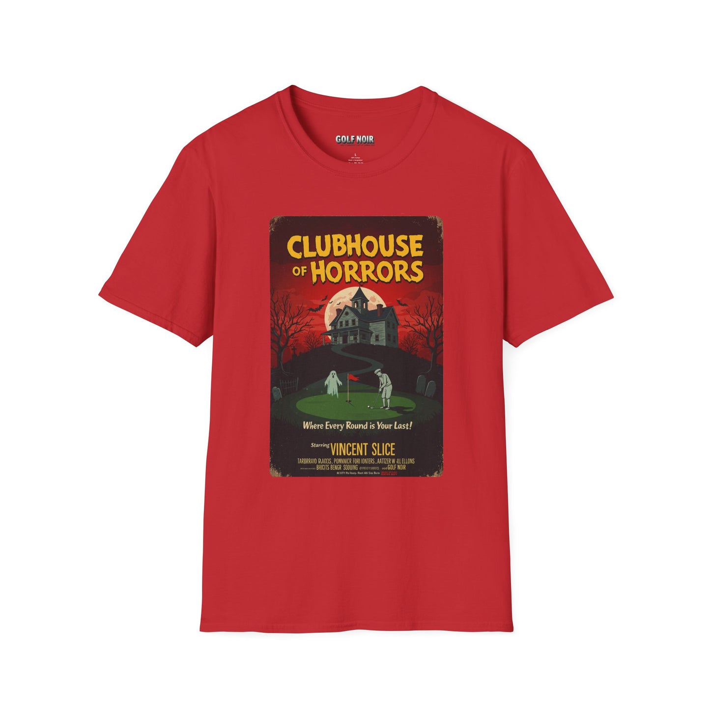 CLUBHOUSE OF HORRORS T-Shirt - Starring VINCENT SLICE