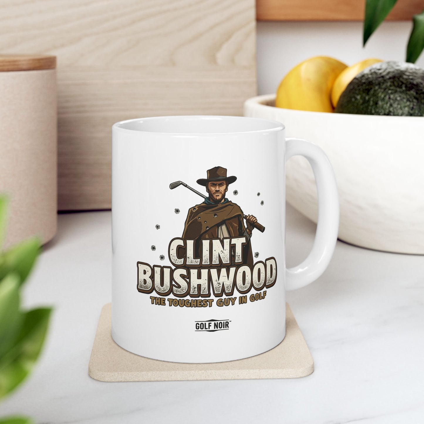 CLINT BUSHWOOD Mug - The Toughest Guy in Golf