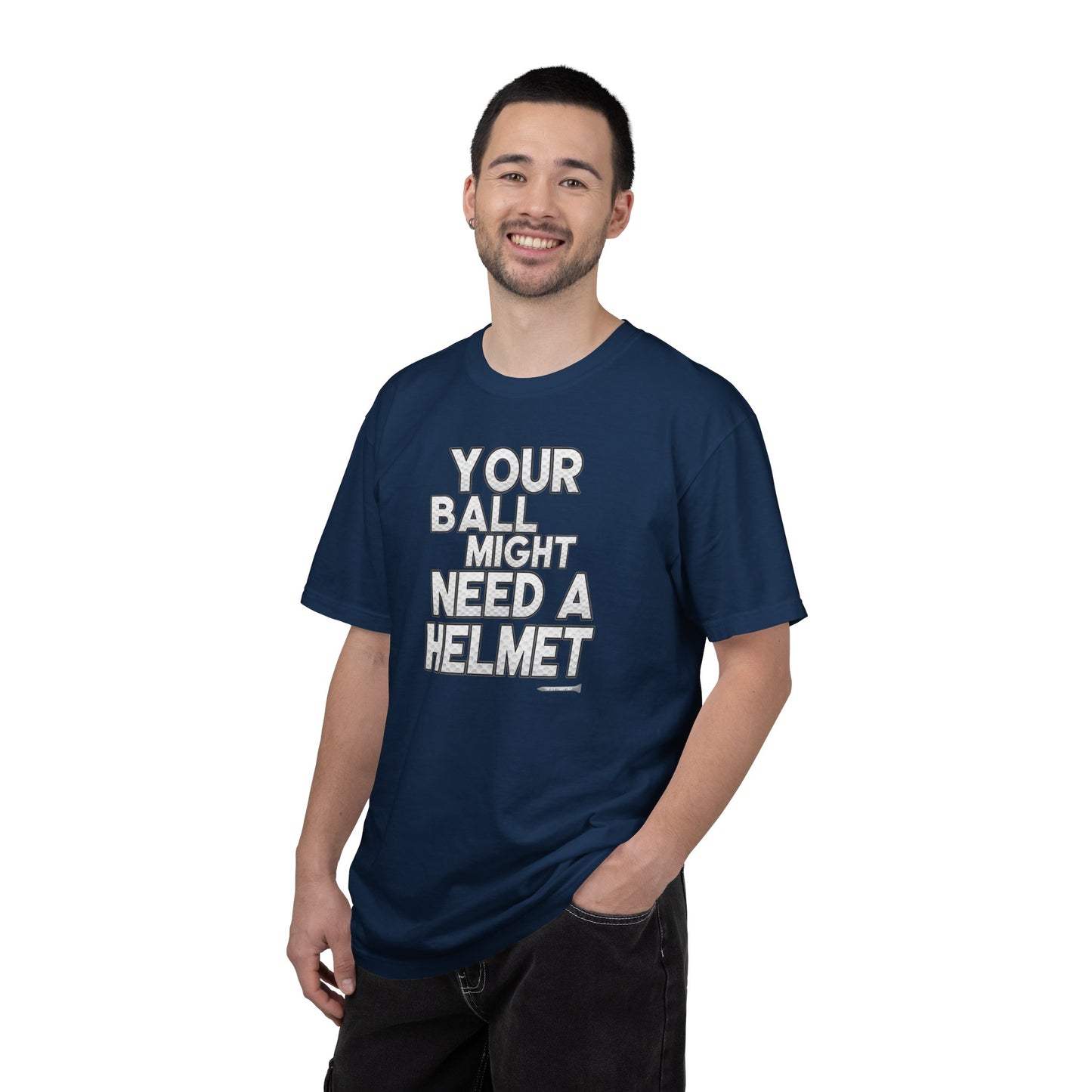 Your Ball Might Need a Helmet Golf T-Shirt — Tee Box Trash Talk Signature Apparel