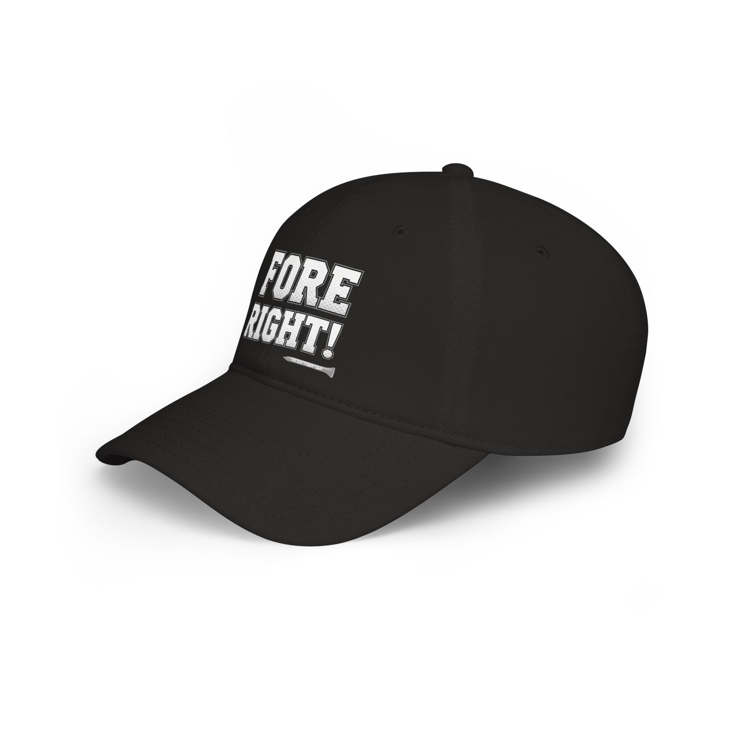"Fore Right!" Low Profile Golf Hat - Tee Box Trash Talk Signature Headwear