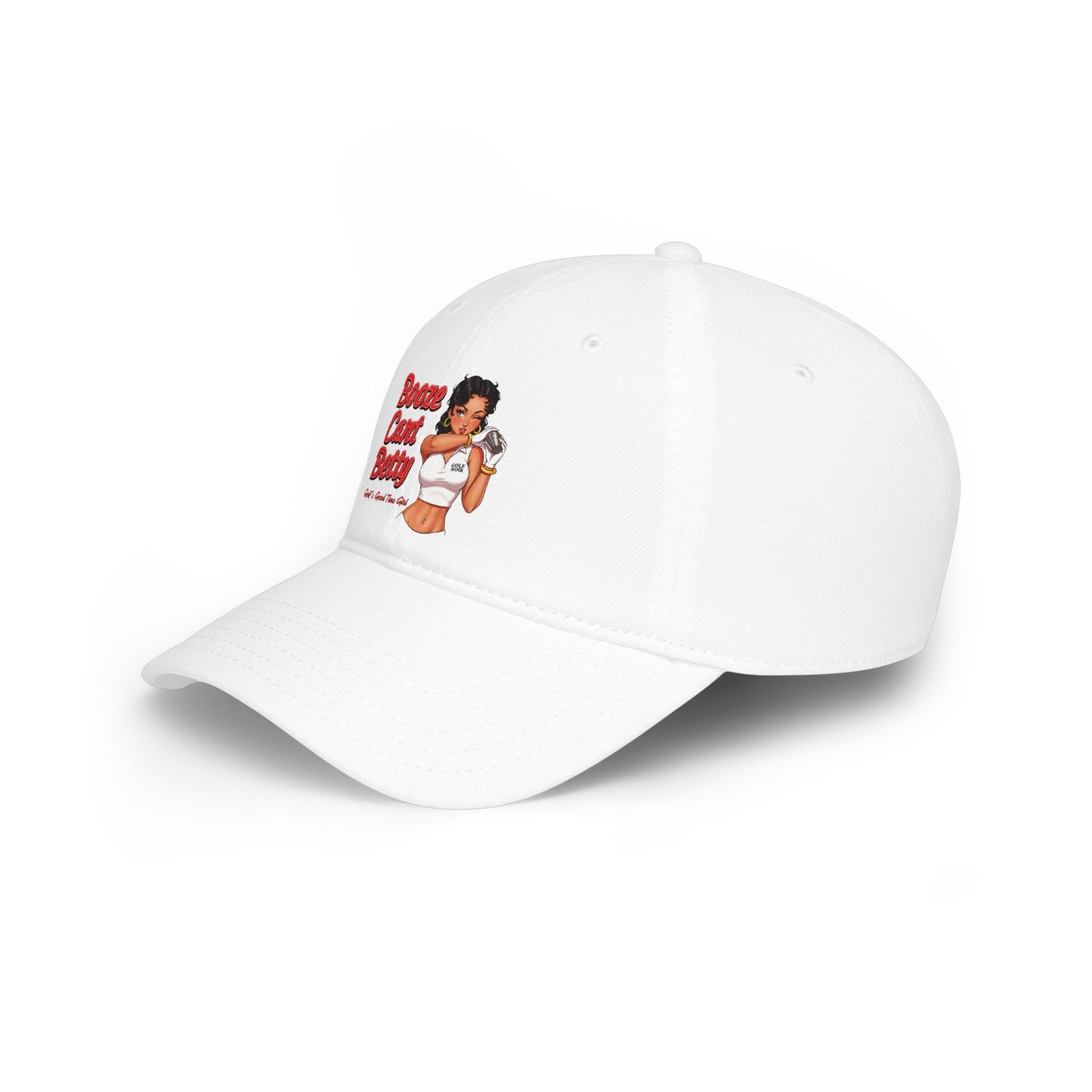 Booze Cart Betty Low Profile Baseball Cap — Golf Noir Statement Headwear