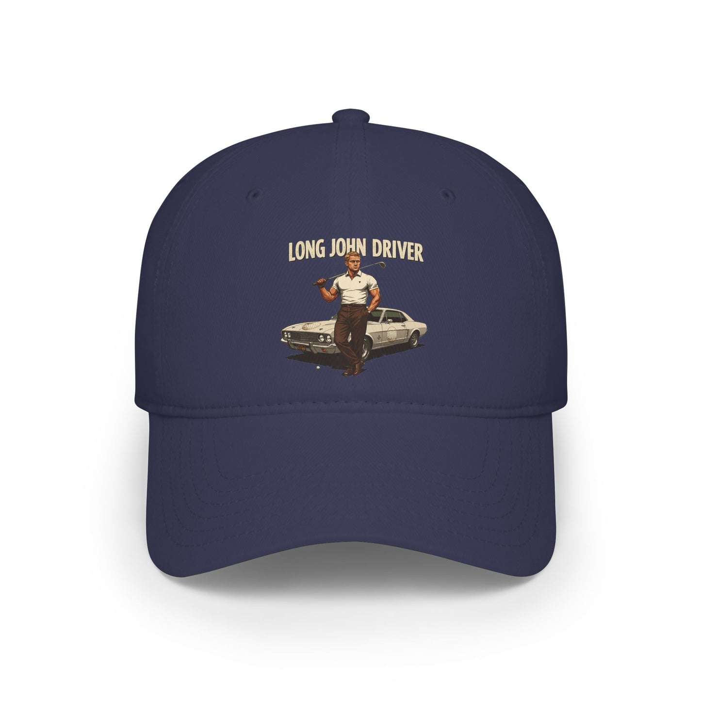 Long John Driver Baseball Cap — Golf Noir Statement Headwear