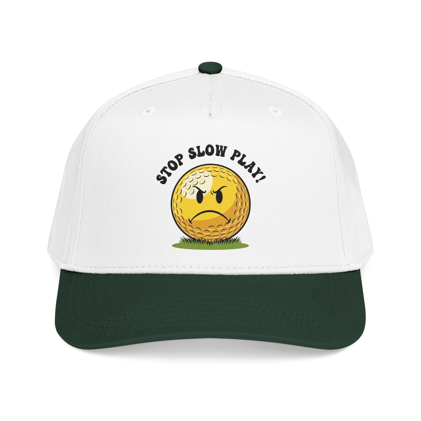 Stop Slow Play! Funny Golf Cap — It's a Golf Day Statement Headwear