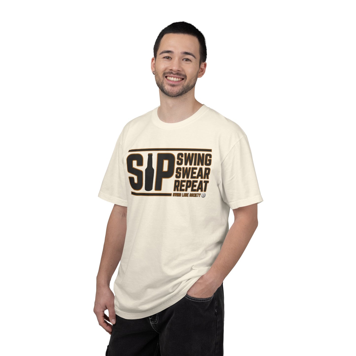 SIP Swing Swear Repeat T-Shirt - Swing Lube Society Signature Apparel