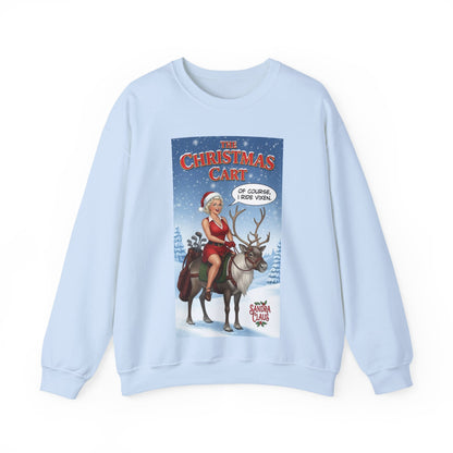 Christmas Cart Crewneck Sweatshirt — A SANDRA CLAUS Design