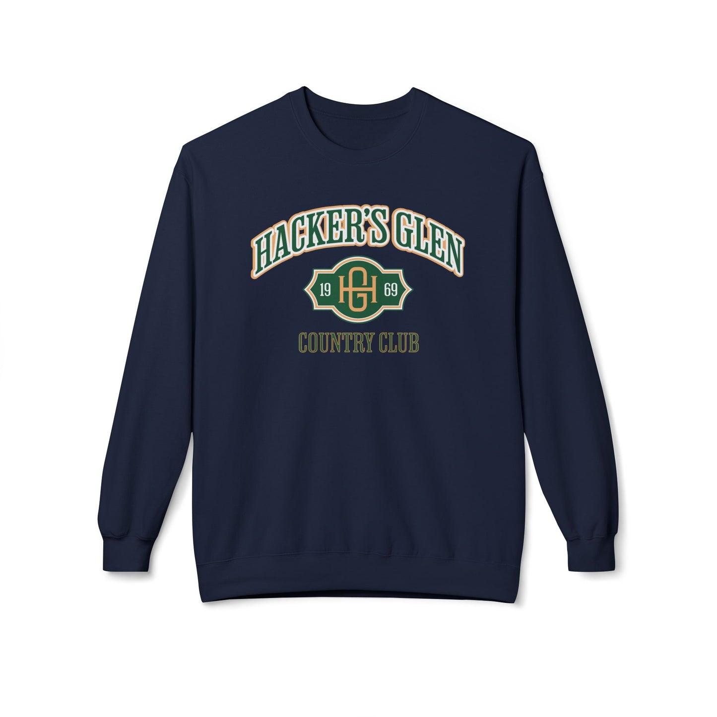 Hacker's Glen Country Club Crewneck Sweatshirt - Fictional Fairways Signature Apparel