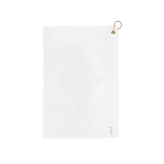 "Swing Lube Society" Microfiber Golf Towel - Swing Lube Society Trademark Towel