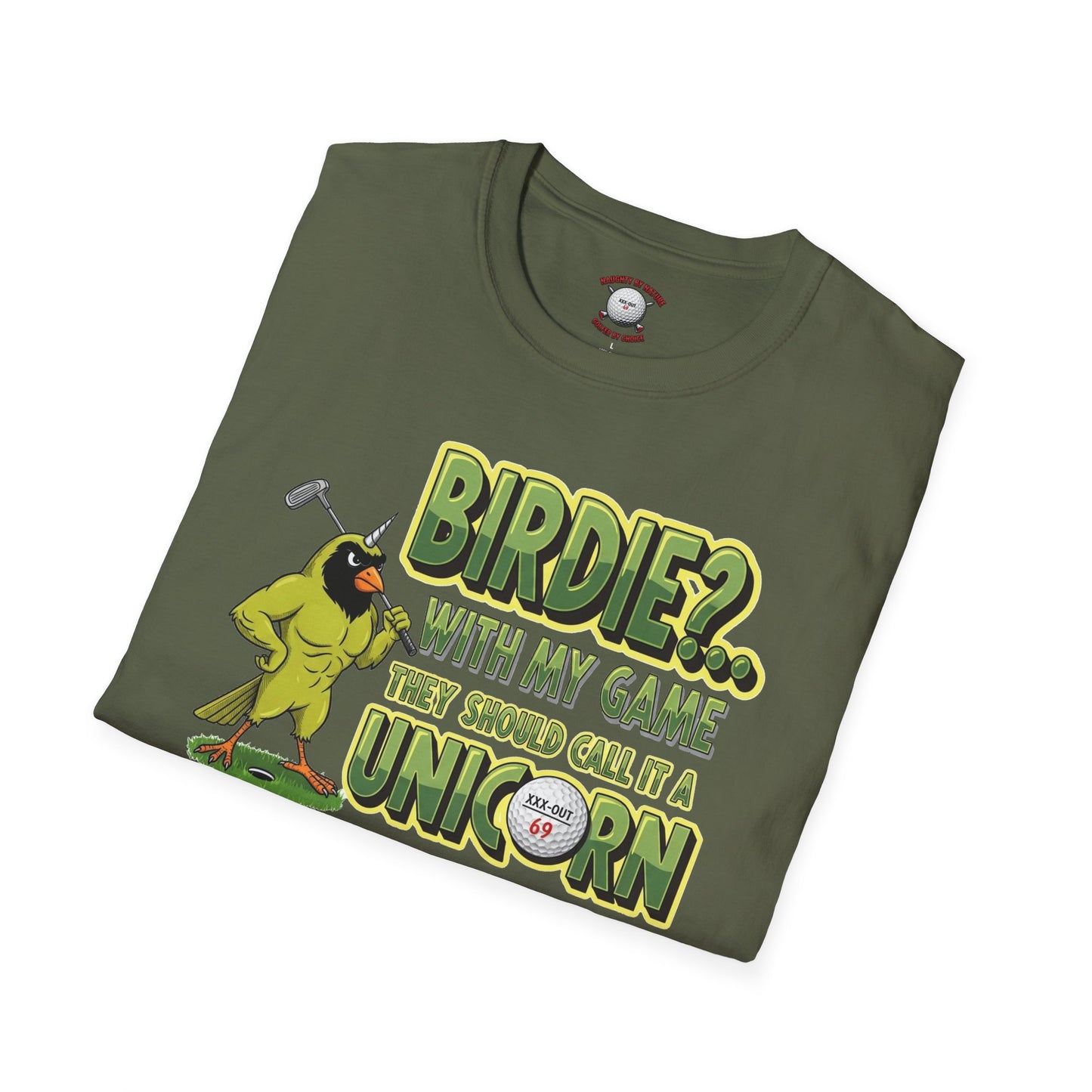 Birdie - Unicorn Golf T-Shirt - XXX-OUT Design Signature Apparel