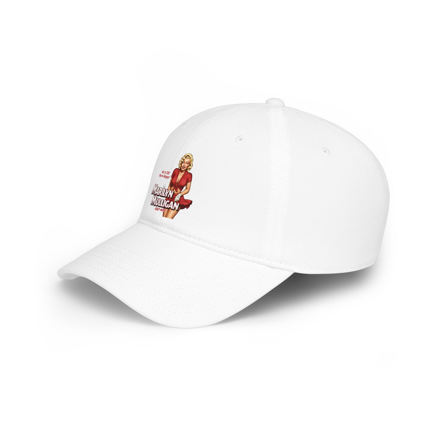 Marilyn Mulligan Hit It Till You're Happy Low Profile Baseball Cap - Golf Noir Statement Headwear