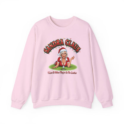 SANDRA CLAUS Sweatshirt - I Love It When They're In The Leather