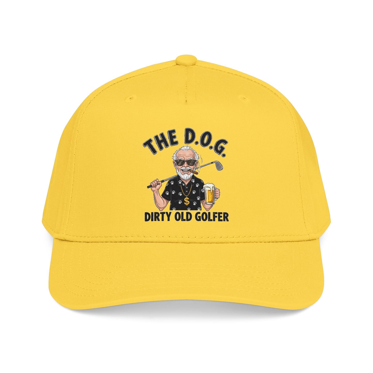 THE D.O.G. Baseball Cap — "The D.O.G. Dirty Old Golfer" Statement Headwear