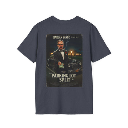 THE PARKING LOT SPLIT T-Shirt - Starring Harlan Sand-O