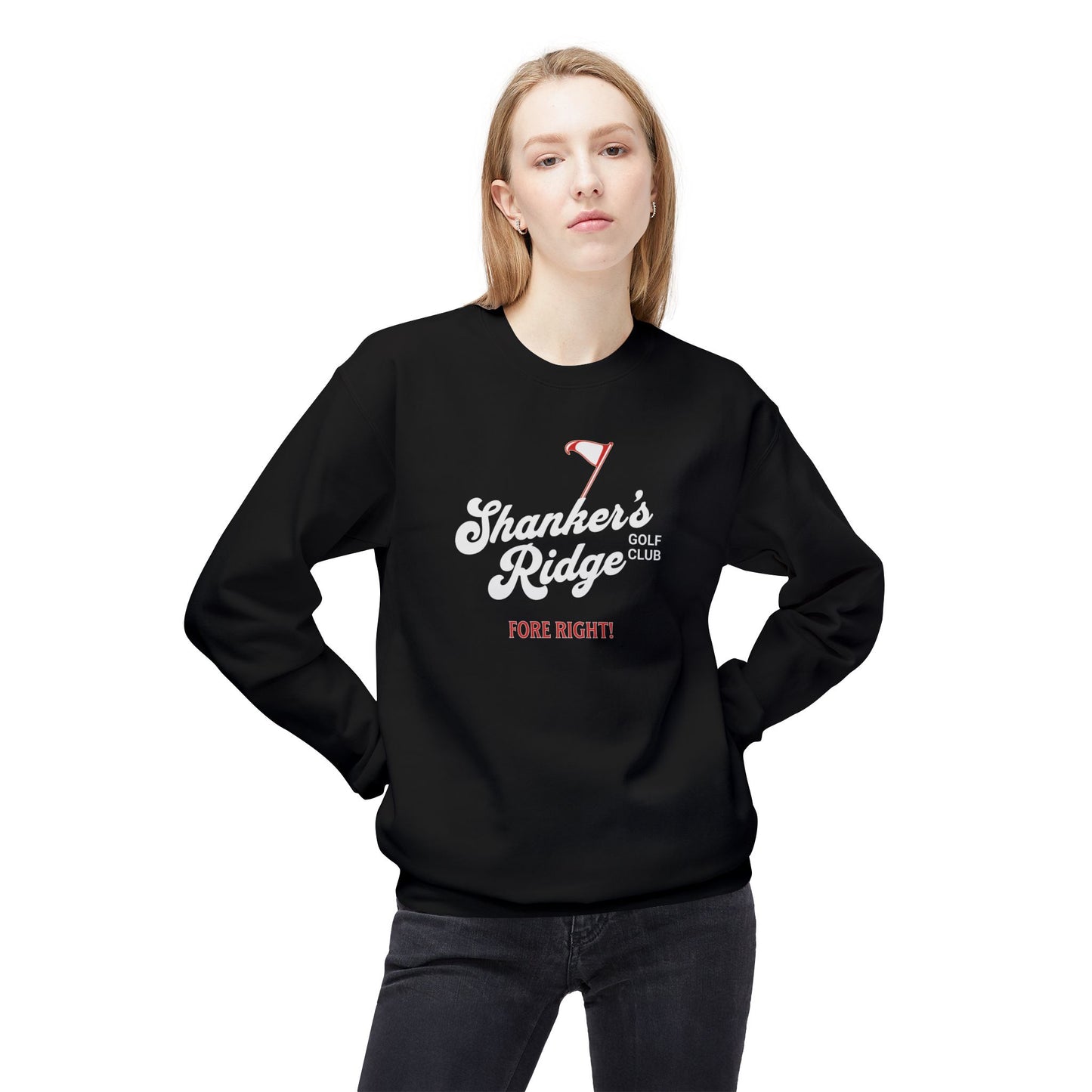 Shanker's Ridge Golf Club Crewneck Sweatshirt — Fictional Fairways Signature Apparel