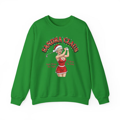 SANDRA CLAUS Sweatshirt - SANTA BRINGS THE JINGLE, I BRING THE SWING