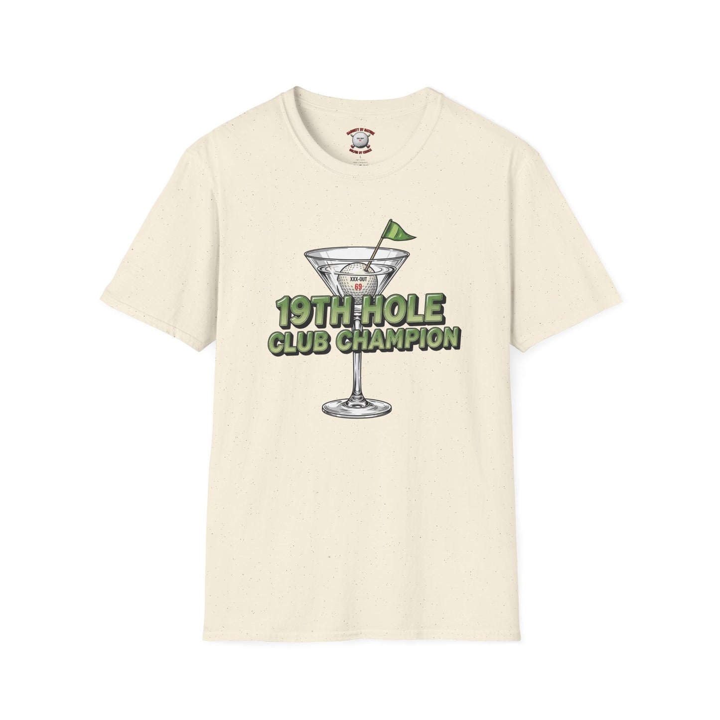 19th Hole Club Champion T-Shirt — XXX-OUT Design Signature Apparel