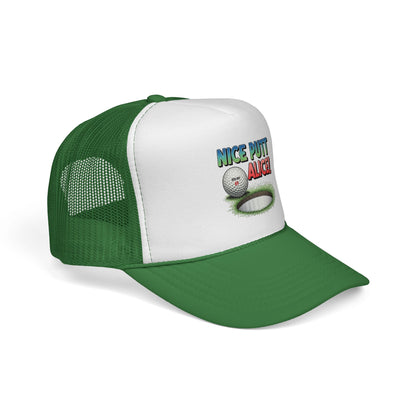 Nice Putt Alice! Golf Trucker Cap — XXX-OUT Designs Headwear
