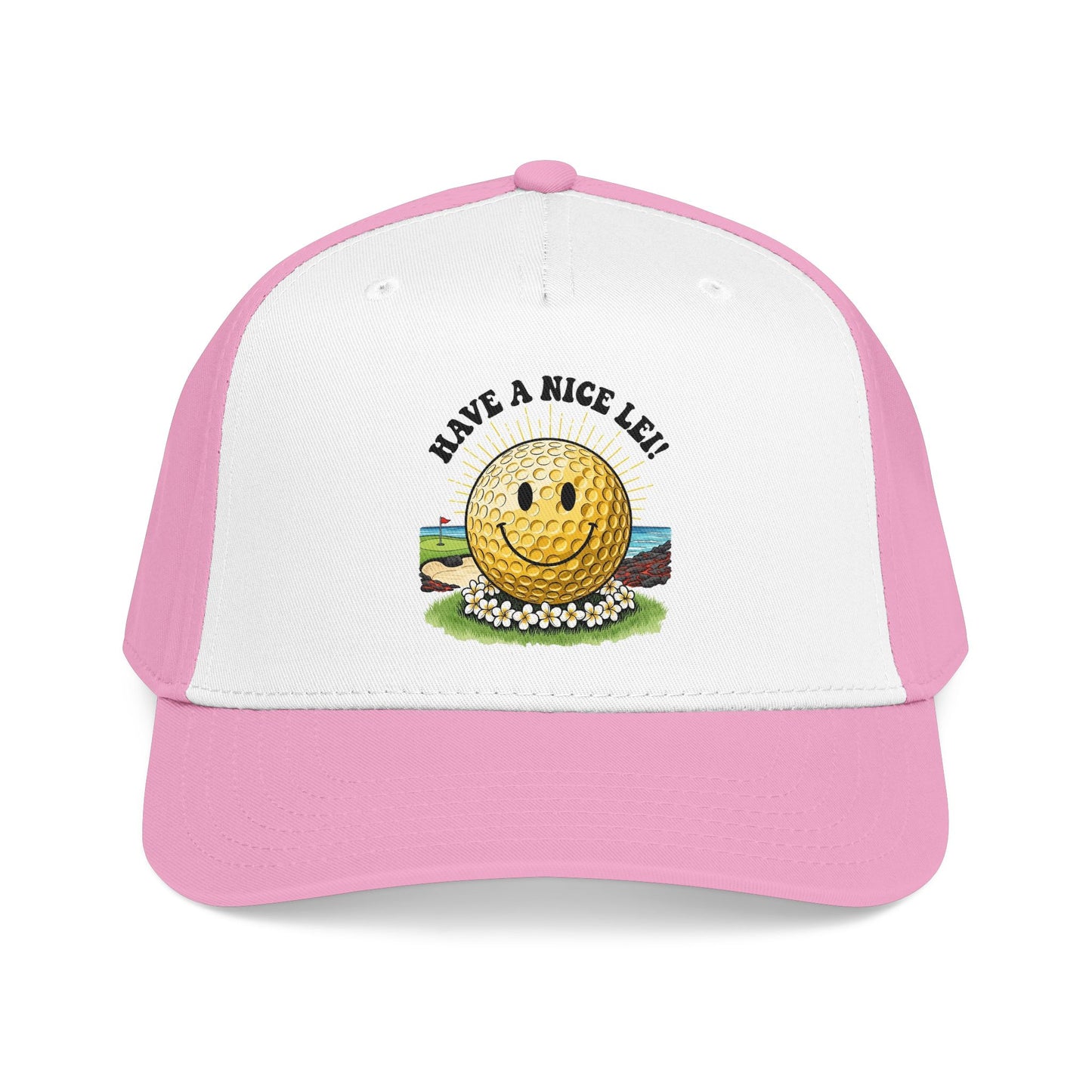 Have a Nice Lei Mid-Profile Baseball Cap - It's a Golf Day Statement Headwear