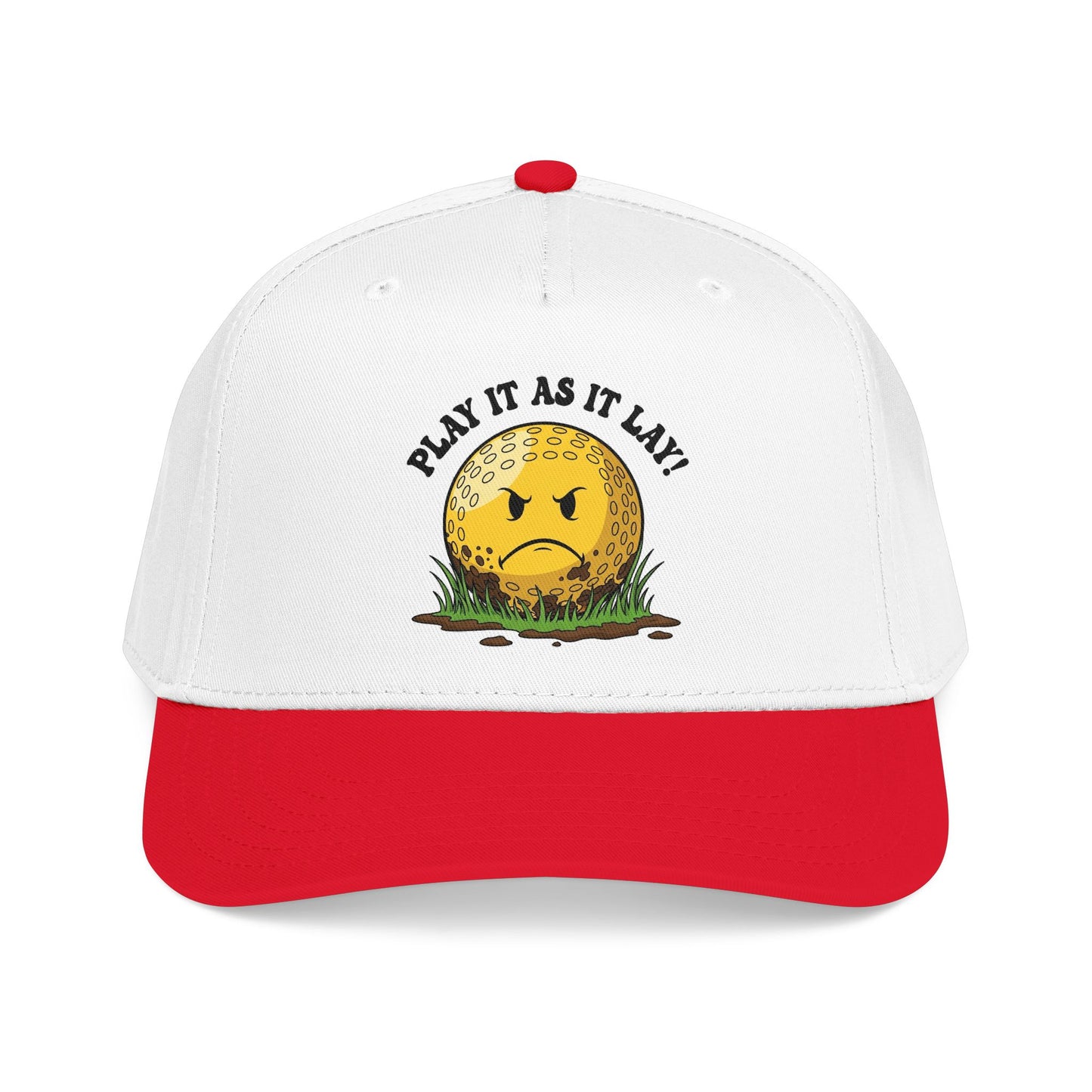 "Play It As It Lay" Funny Golf Hat - It's a Golf Day Statement Headwear