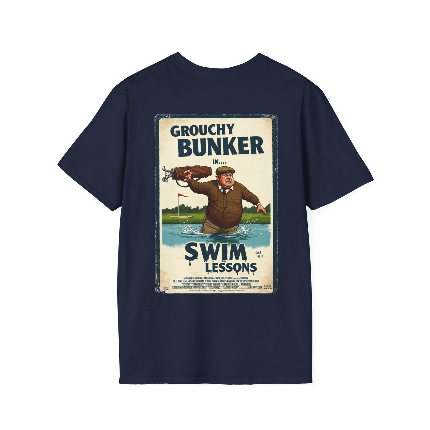 SWIM LESSONS T-Shirt - Starring GROUCHY BUNKER