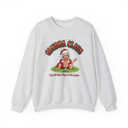 SANDRA CLAUS Sweatshirt - I Love It When They're In The Leather