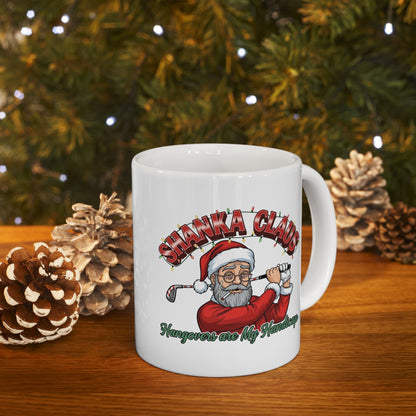 SHANKA CLAUS Holiday Mug - Hangovers are My Handicap