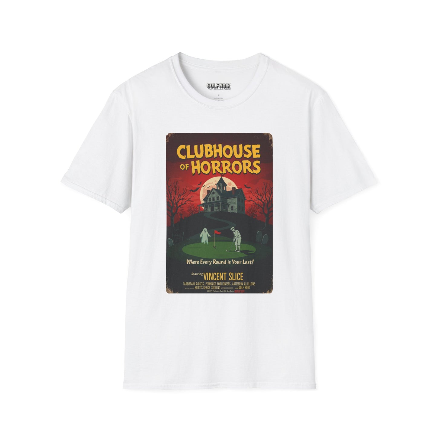 CLUBHOUSE OF HORRORS T-Shirt - Starring VINCENT SLICE