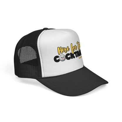 "Here for the Cocktails!" Trucker Cap - Swing Lube Society Headwear