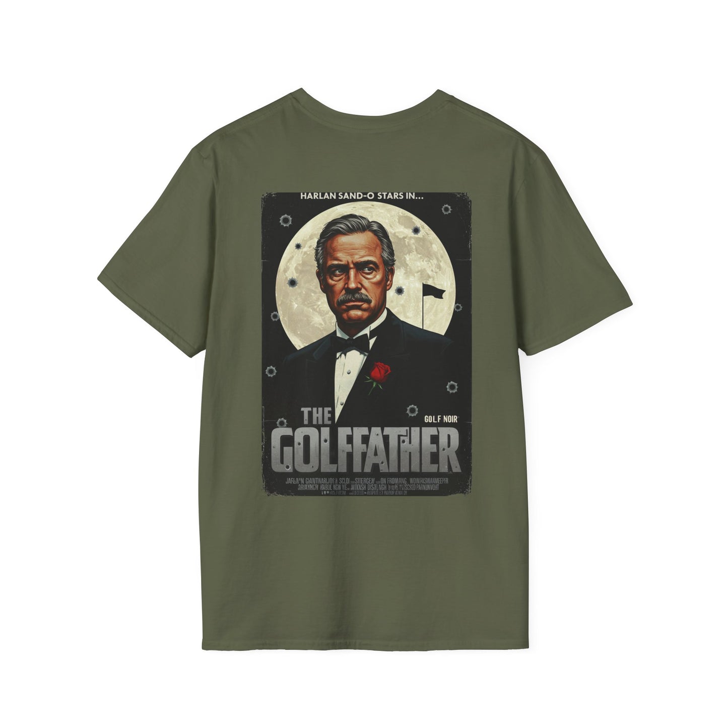 THE GOLFFATHER T-Shirt - Starring HARLAN SAND-O
