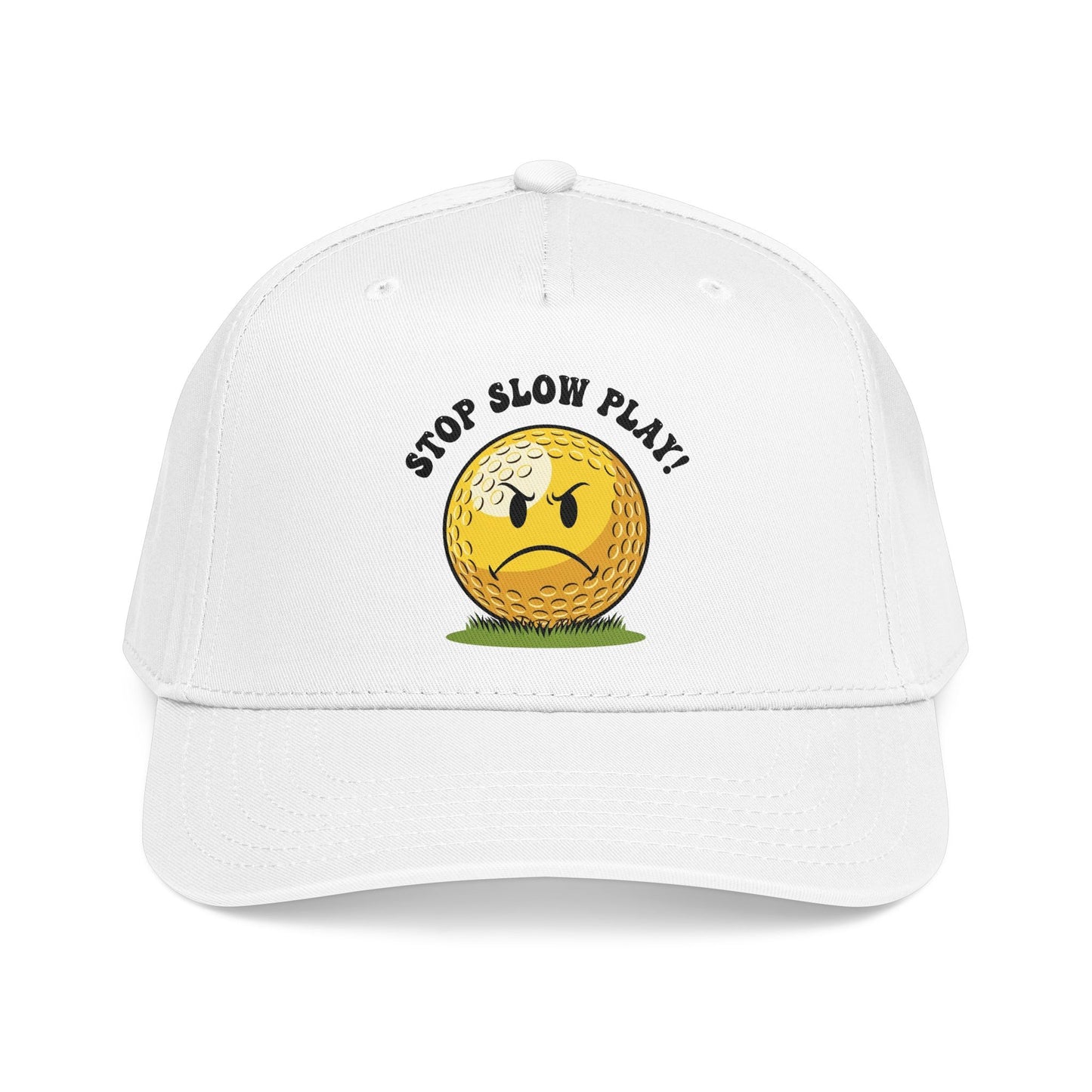 Stop Slow Play! Funny Golf Cap — It's a Golf Day Statement Headwear