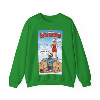 Staycation Crewneck Sweatshirt – A SHANKA CLAUS Design (“Where Am I?”)