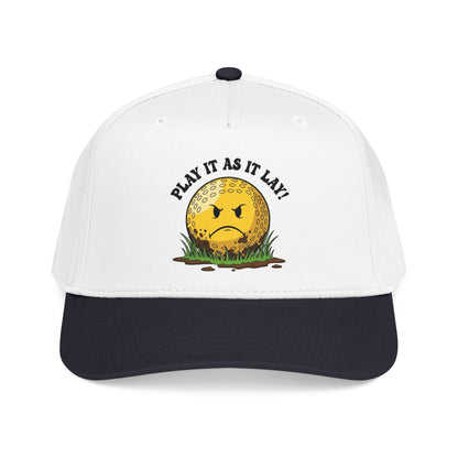 "Play It As It Lay" Funny Golf Hat - It's a Golf Day Statement Headwear