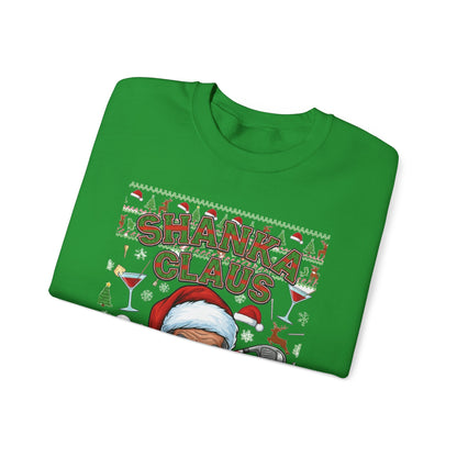 SHANKA CLAUS Ugly Christmas Sweatshirt - A Bad Swing, A Good Buzz, and One Very Naughty List