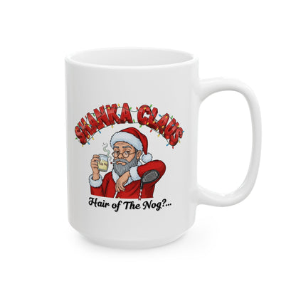 SHANKA CLAUS Holiday Mug - Hair of The Nog?..