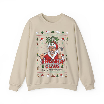 SHANKA CLAUS Ugly Christmas Sweatshirt – Always a Good Lie Under My Mistletoe