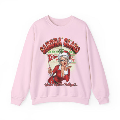 Sandra Claus Ugly Christmas Sweatshirt - Wanna' Mistletoe Mulligan?..