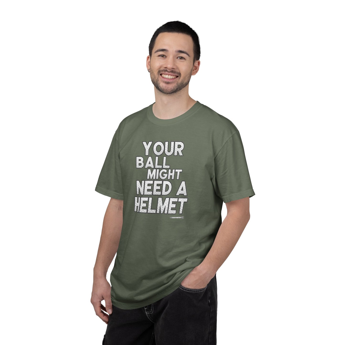 Your Ball Might Need a Helmet Golf T-Shirt — Tee Box Trash Talk Signature Apparel