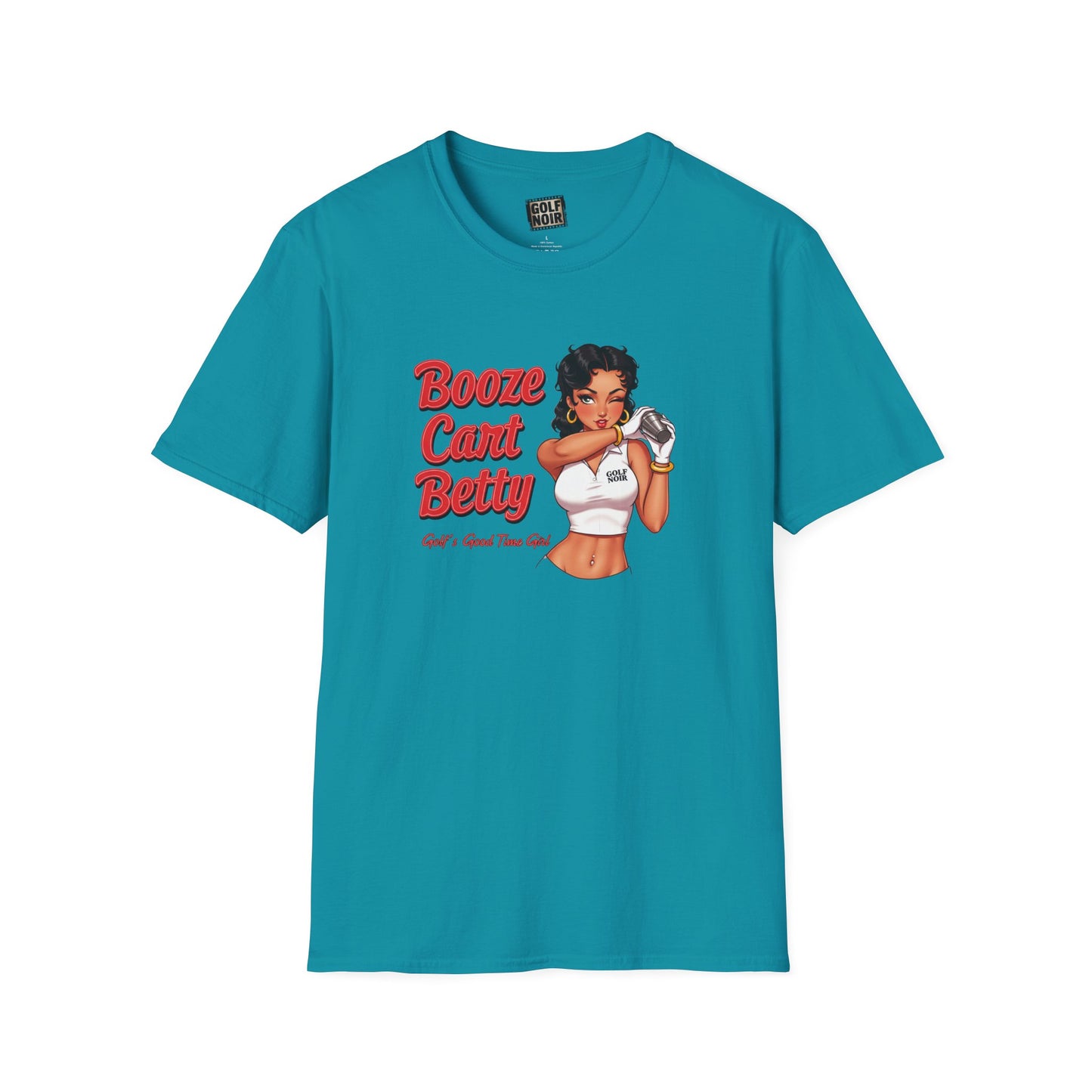 BOOZE CART BETTY T-Shirt - GOLF'S GOOD TIME GIRL