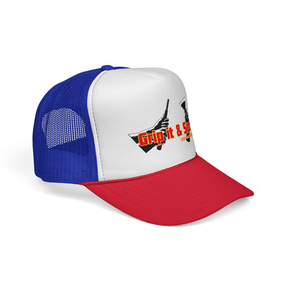 Grip It & Sip It Trucker Cap – Swing Lube Society Headwear