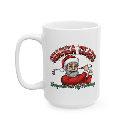 SHANKA CLAUS Holiday Mug - Hangovers are My Handicap