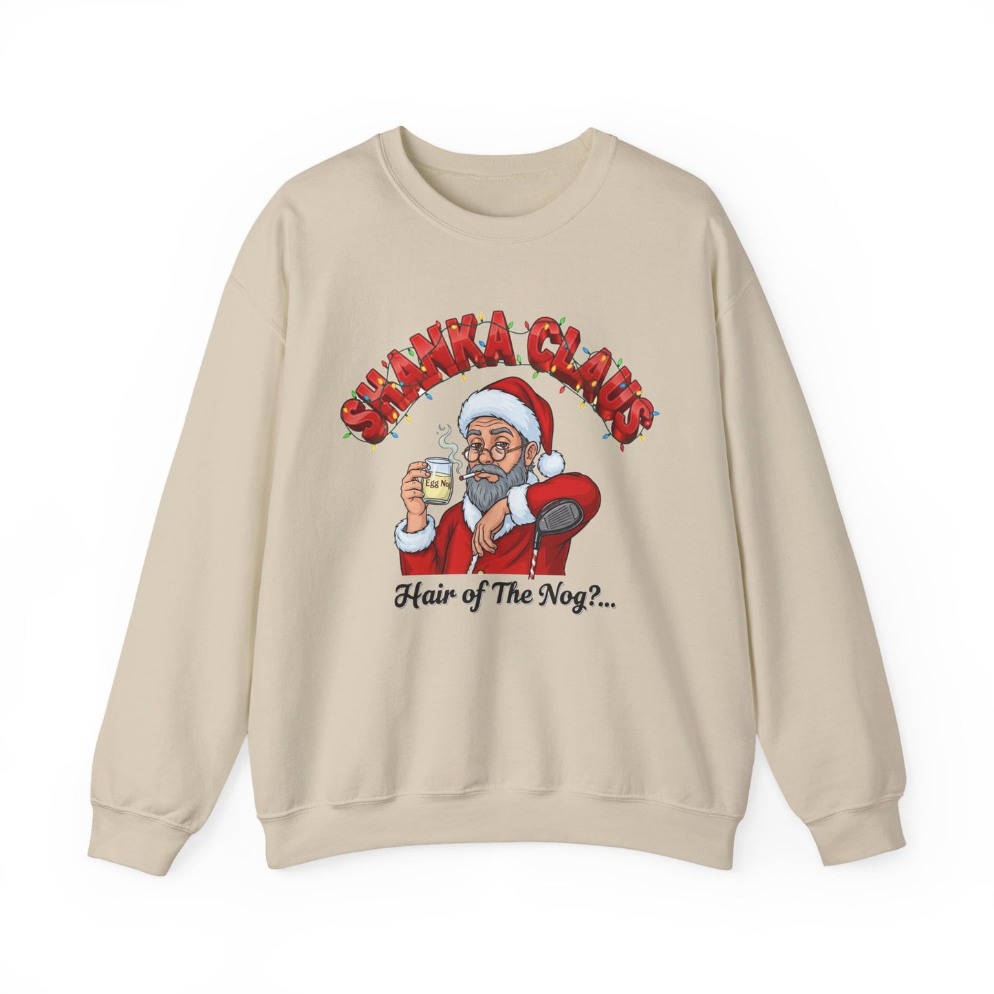 SHANKA CLAUS Christmas Sweatshirt - Hair of The Nog?