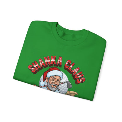 Shanka Claus Crewneck Sweatshirt - A BAD SWING, A GOOD BUZZ, AND ONE VERY NAUGHTY LIST