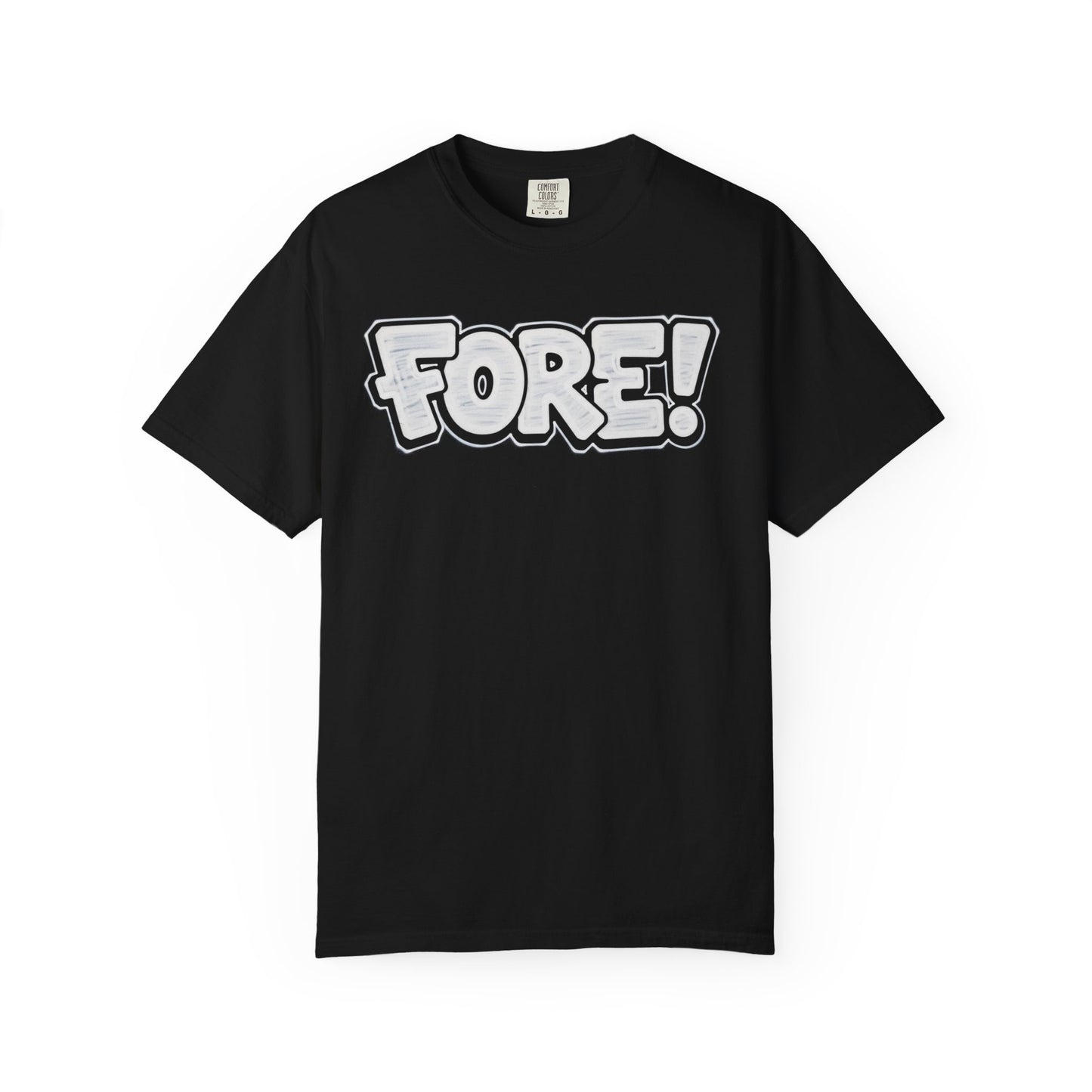 Fore! Golf Graphic T‑Shirt — Golffiti Signature Apparel