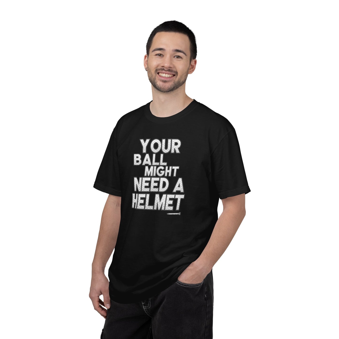Your Ball Might Need a Helmet Golf T-Shirt — Tee Box Trash Talk Signature Apparel