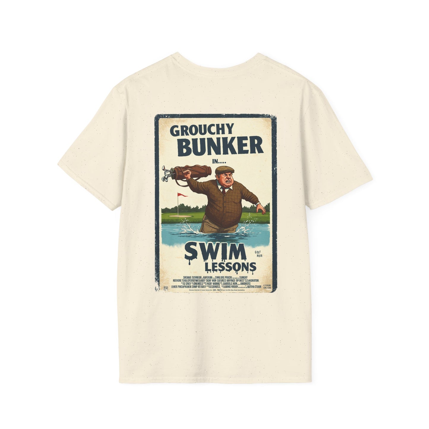 SWIM LESSONS T-Shirt - Starring GROUCHY BUNKER