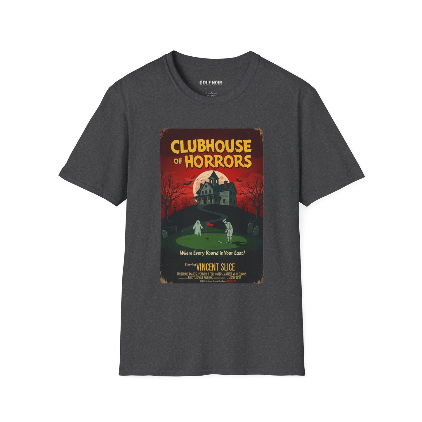 CLUBHOUSE OF HORRORS T-Shirt - Starring VINCENT SLICE
