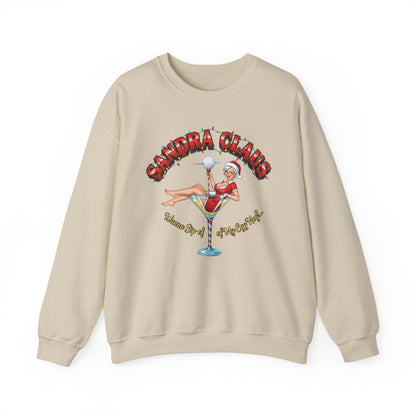 SANDRA CLAUS Christmas Sweatshirt - Wanna Sip of My Egg Nog?..