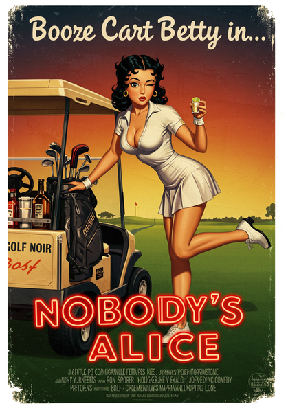 NOBODY'S ALICE T-Shirt - Starring BOOZE CART BETTY