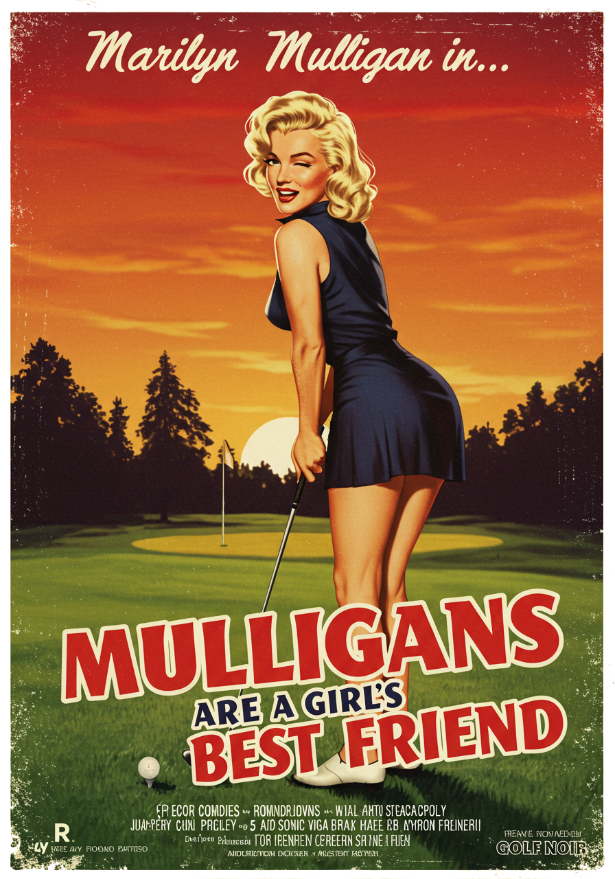 MULLIGANS ARE A GIRL'S BEST FRIEND T-Shirt - Starring MARILYN MULLIGAN