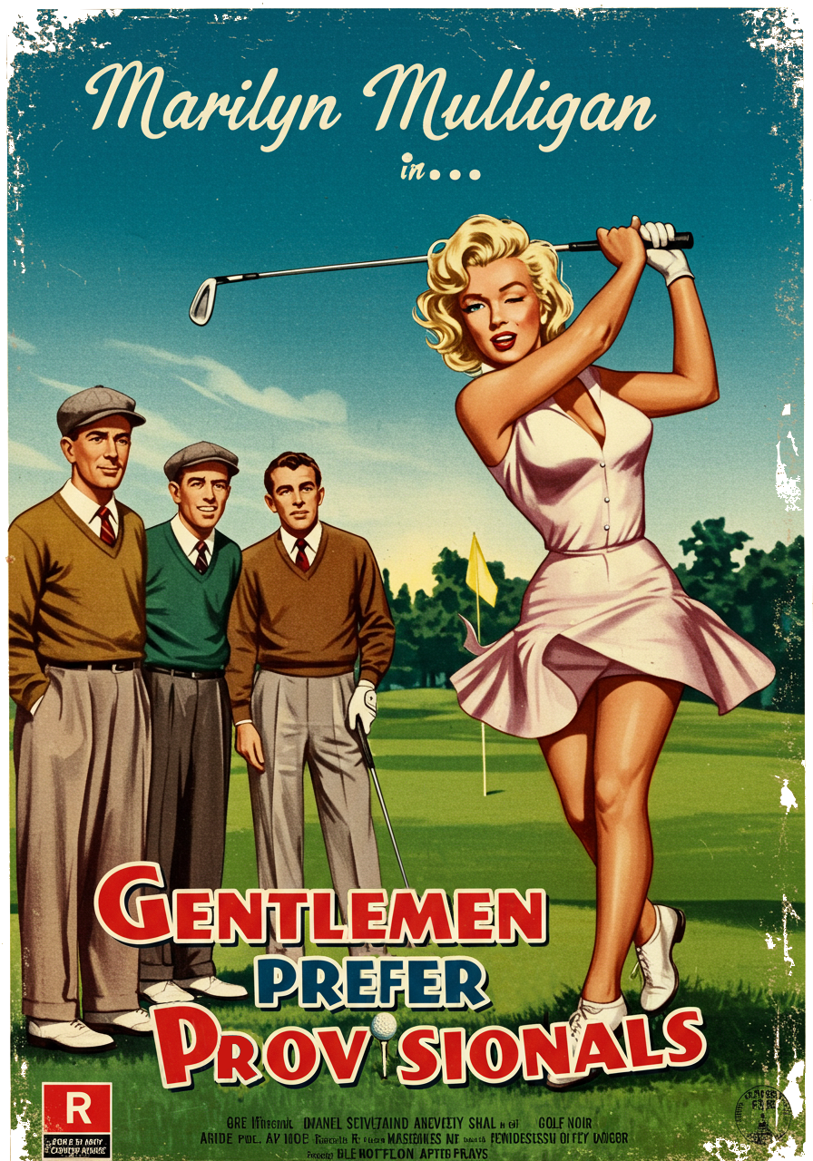 GENTLEMEN PREFER PROVISIONALS T-Shirt - Starring MARILYN MULLIGAN